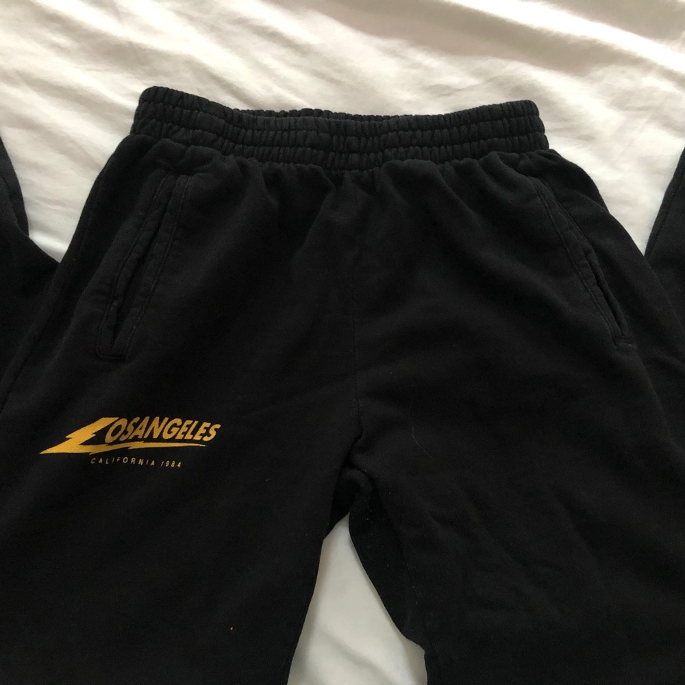 Black Brandy Melville Los Angeles sweatpants